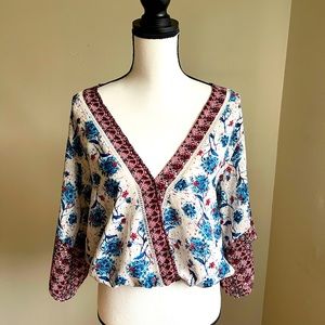 Paisley floral Kimono Top
